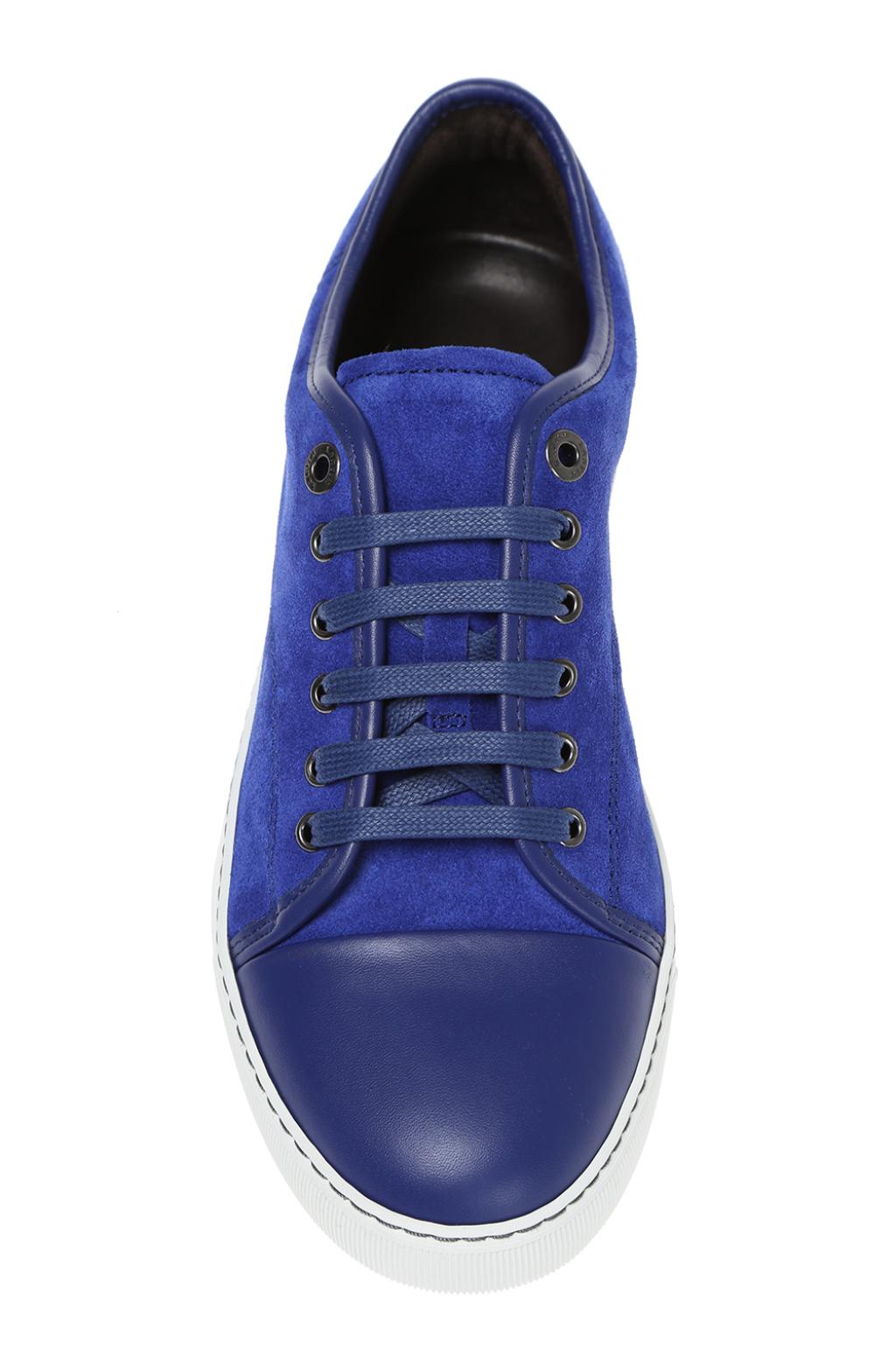 Lanvin blue cheap suede sneakers